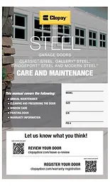 Steel Garage Doors Care and Maintenance JPG 1