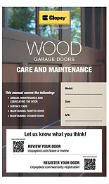 Wood Garage Doors Care and Maintenance Manual JPG 1 1