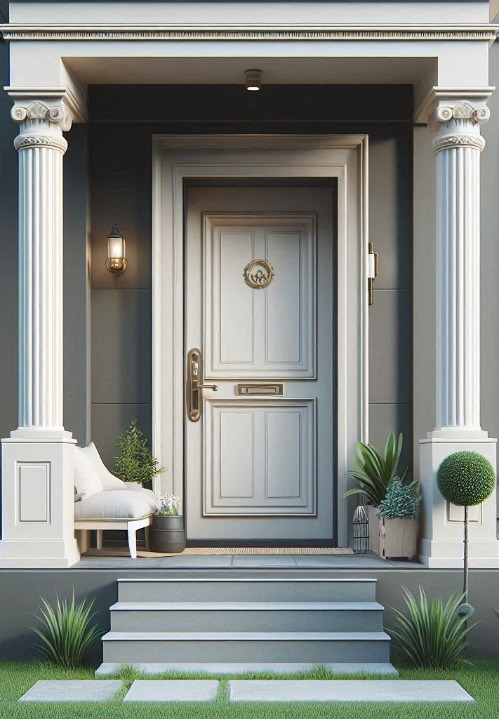 realistic simple residential door